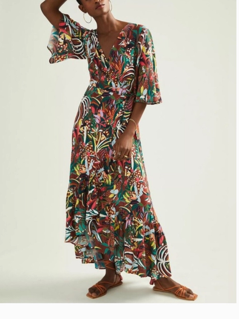 Farm Rio Fiesta Wrap Maxi Dress
